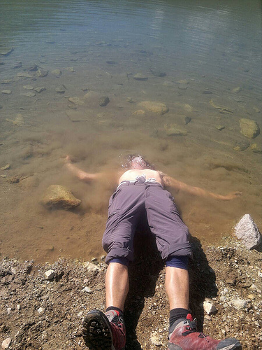 Petite douche Vercofly parapente twist'air twistair vercorin vol marche